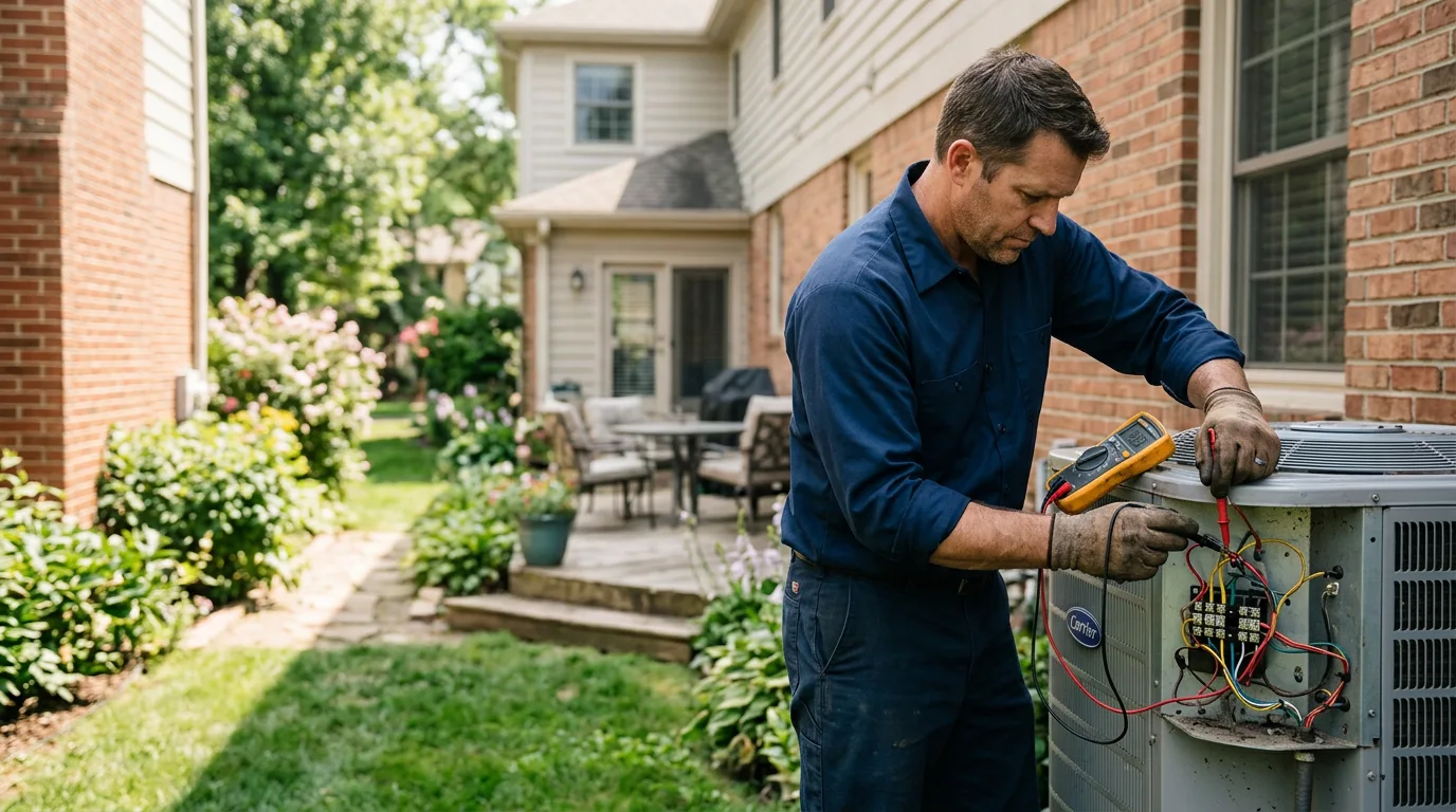 HVAC technician working near Frenchtown, NJ